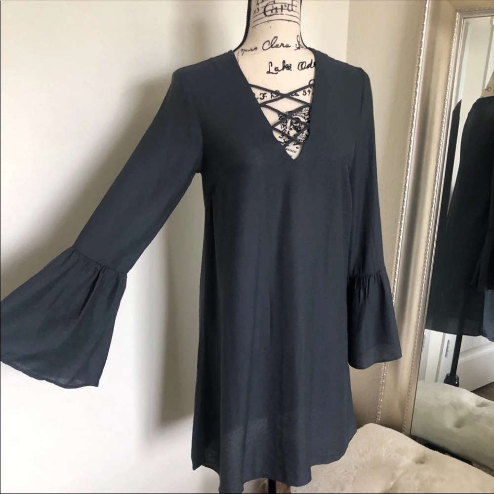 H&M bell sleeves dress